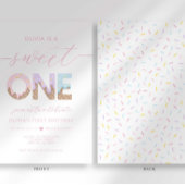 スウィートワンアイスクリームパーティの招待状 招待状