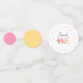 スウィートワンアイスクリーム第1誕生日パーティー コンフェッティ (正面)