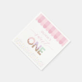 スウィートワンアイスクリーム誕生日ナプキンス スタンダードカクテルナプキン (角)