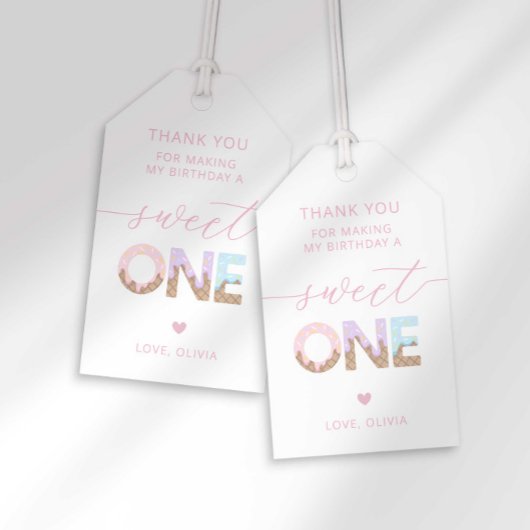 スウィートワンアイスクリーム誕生日メッセージカード ギフトタグ