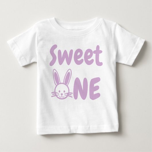 スウィートワンイースター1st誕生日ベビーTシャツ ベビーTシャツ (正面)