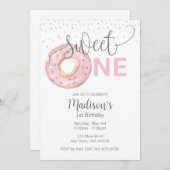 スウィートワンウォーターカラーガールズワン招待状 招待状 (正面/裏面)