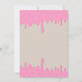 スウィートワンウォーターカラードーナツ1st誕生日 招待状 (裏面)