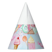 スウィートワンガールの誕生日パーティーハット。 パーティーハット (裏面)