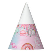 スウィートワンガールの誕生日パーティーハット。 パーティーハット (左)