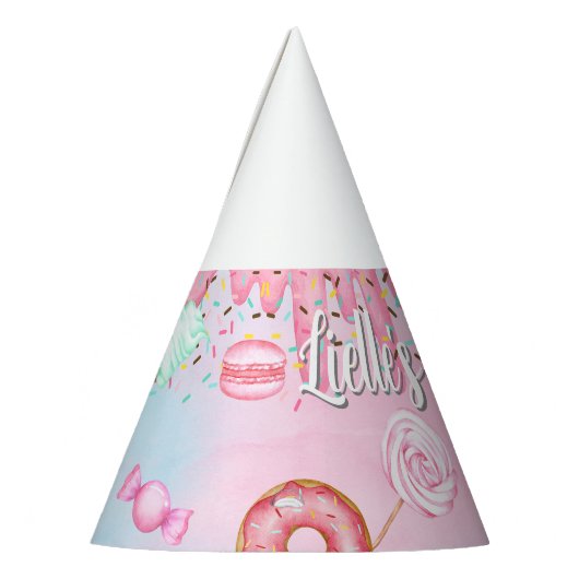 スウィートワンガールの誕生日パーティーハット。 パーティーハット (左)