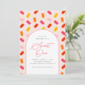 スウィートワンキャンディグミベアガールズガールズ1st誕生日 招待状 (スタンド正面)
