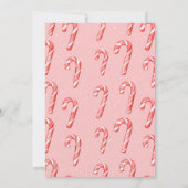 スウィートワンキャンディーケーン誕生日招待状 招待状 (裏面)