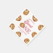 スウィートワンクッキーとミルク1歳の誕生日パーティー スタンダードカクテルナプキン (角)