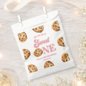 スウィートワンクッキーとミルク1歳の誕生日パーティー フェイバーバッグ (クリップ留めされた状態)