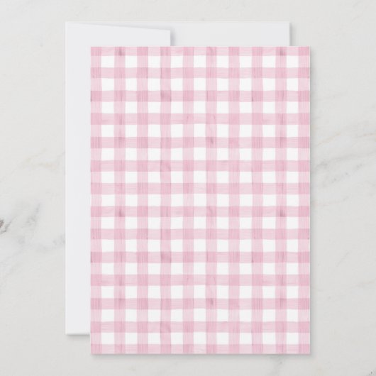 スウィートワンクリスマスクッキーガール1st誕生日パーティー 招待状 (裏面)