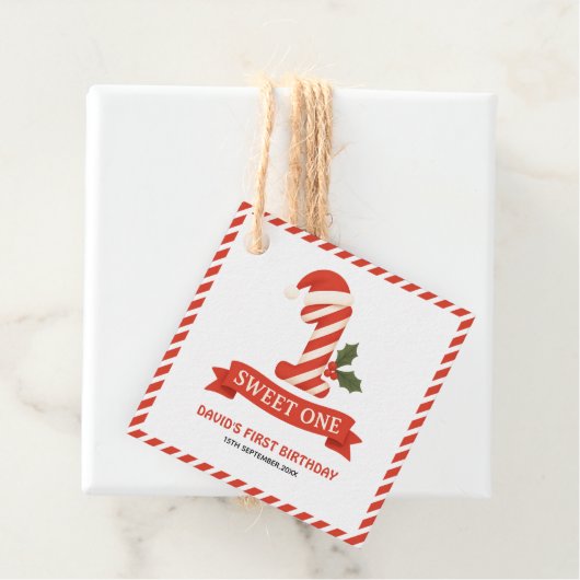 スウィートワンクリスマスファースト誕生日 フェイバータグ (インサイチュ)