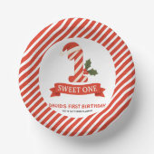 スウィートワンクリスマスファースト誕生日 ペーパーボウル (正面)