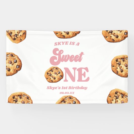 スウィートワンコookiesとミルク1歳誕生日パーティー 横断幕 (横)