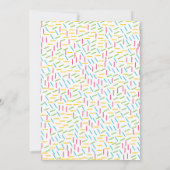 スウィートワンスプリンクルスバースデーパーティー 招待状 (裏面)