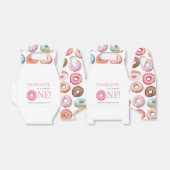 スウィートワンドナッツピンク1st誕生日パーティー フェイバーボックス (折り畳みなし)