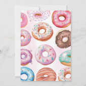 スウィートワンドナッツピンク1st誕生日パーティー 招待状 (裏面)