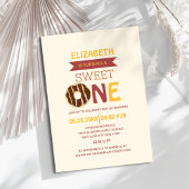 スウィートワンドーナツカラフル子の誕生日 招待状