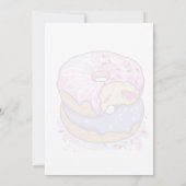 スウィートワンドーナツ誕生日ピンク 招待状 (裏面)