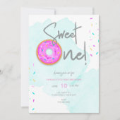 スウィートワンドーナツ誕生日 招待状 (正面)