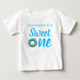 スウィートワンドーナツ1歳の誕生日 ベビーTシャツ