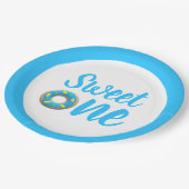 スウィートワンドーナツ1歳の誕生日 ペーパープレート (アングル)