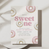 スウィートワンドーナツ1歳の誕生日 招待状