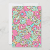 スウィートワンドーナツ1st誕生日パーティの招待状 招待状 (裏面)