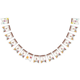 スウィートワンバースデーパーティーバナー バンティングフラッグ