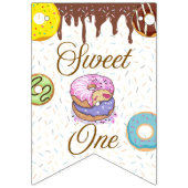 スウィートワンバースデーパーティーバナー バンティングフラッグ (第1の旗)