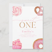 スウィートワンバースデーパーティ招待状 招待状 (正面)