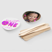 スウィートワンピンクガールファースト誕生日ドーナツスプリンクル ハンドファン (組立なし)