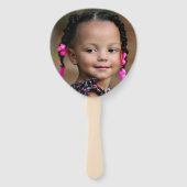 スウィートワンピンクガールファースト誕生日ドーナツスプリンクル ハンドファン (裏面)