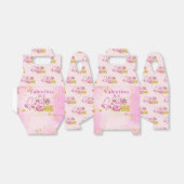 スウィートワンピンクデザート女子の誕生日パーティー フェイバーボックス (折り畳みなし)