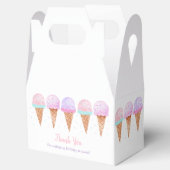 スウィートワンピンクパステルアイスクリーム誕生日 フェイバーボックス (オープン)