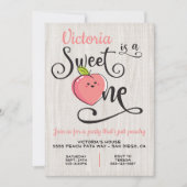 スウィートワンピーチバースデーパーティー 招待状 (正面)