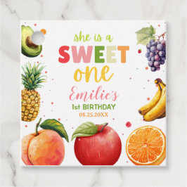 スウィートワンフルーツ1stバースデーバッシュ、夏のパーティー フェイバータグ