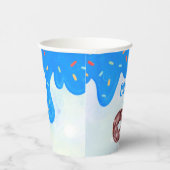 スウィートワンブルーつや消しボーイズファースト誕生日 紙コップ (右)