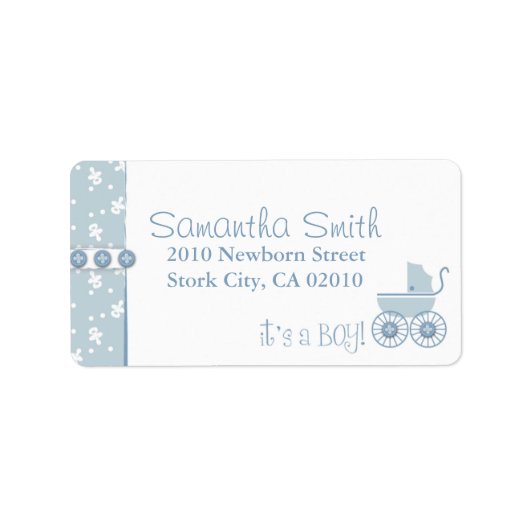 スウィートワンボーイ住所 シール (正面)