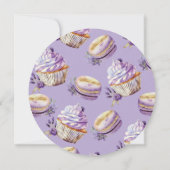 スウィートワンマフィンパープルパステルありがとう サンキューカード (裏面)