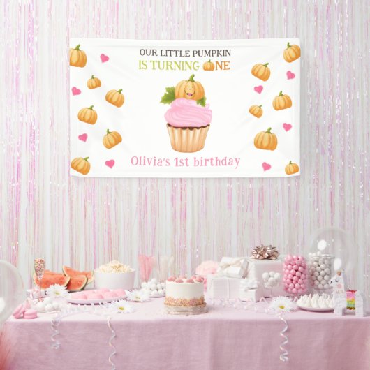 スウィートワンリトルカボチャ 横断幕 (パーティー)