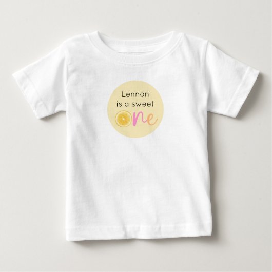 スウィートワンレモン誕生日 ベビーTシャツ (正面)