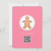 スウィートワン初誕生日ピンクジンジャーパン 招待状 (裏面)