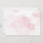 スウィートワン最初の誕生日ピンクジンジャーブレッド写真 招待状 (裏面)