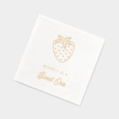 スウィートワン第1誕生日イチゴハートナプキンス 箔ナプキン (左)