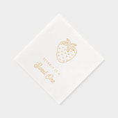 スウィートワン第1誕生日イチゴハートナプキンス 箔ナプキン (右)