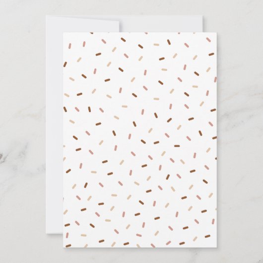 スウィートワン誕生日ドナットガールズ誕生日 招待状 (裏面)