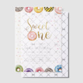 スウィートワン誕生日招待状1stバースデーガール ベラム紙招待状 (オフセット (招待状))