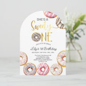 スウィートワン誕生日招待状1stバースデーガール 招待状 (スタンド正面)