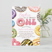 スウィートワン誕生日招待状1stバースデーガール 招待状 (スタンド正面)